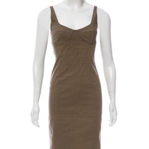 Vintage Authentic Prada Olive Green Dress